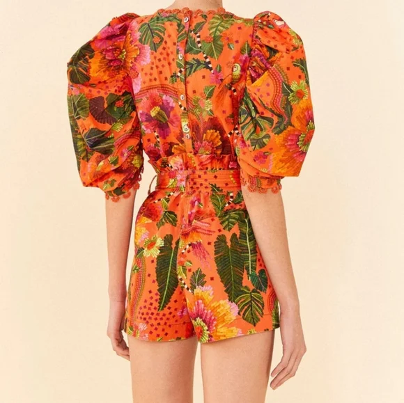 Farm Rio Blooming Garden Shorts S NWT - Picture 4 of 9